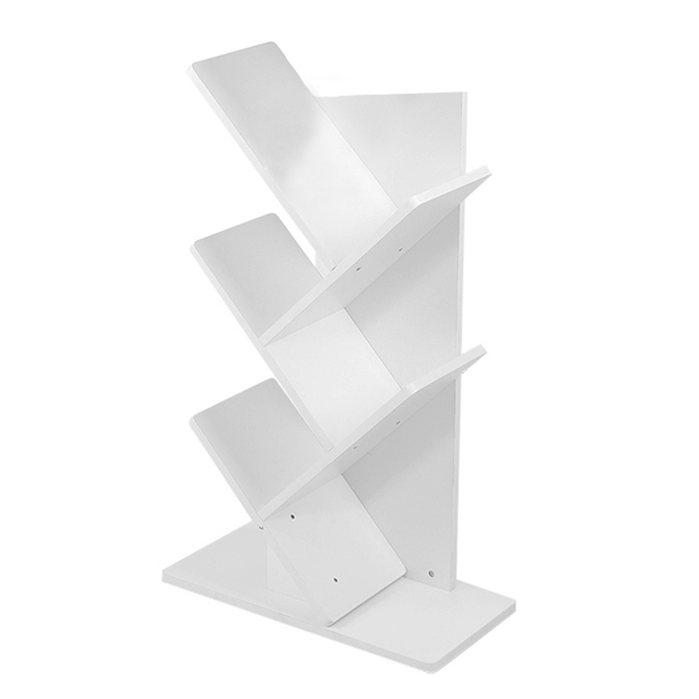 Rustic Standing Tree Bookshelf Wood Display Rack Kids Bookshelf Bookshelves for Home