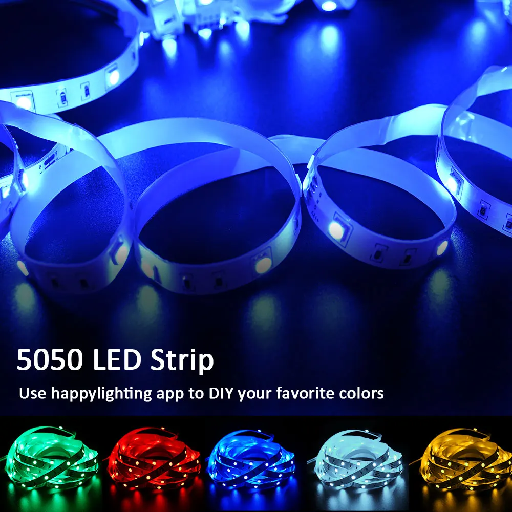 LED Strip Light RGB5050 Color Changing 5M-20M APP+Remote Home LED lighting, Color Changing LED Strip Lighting Music Sync,