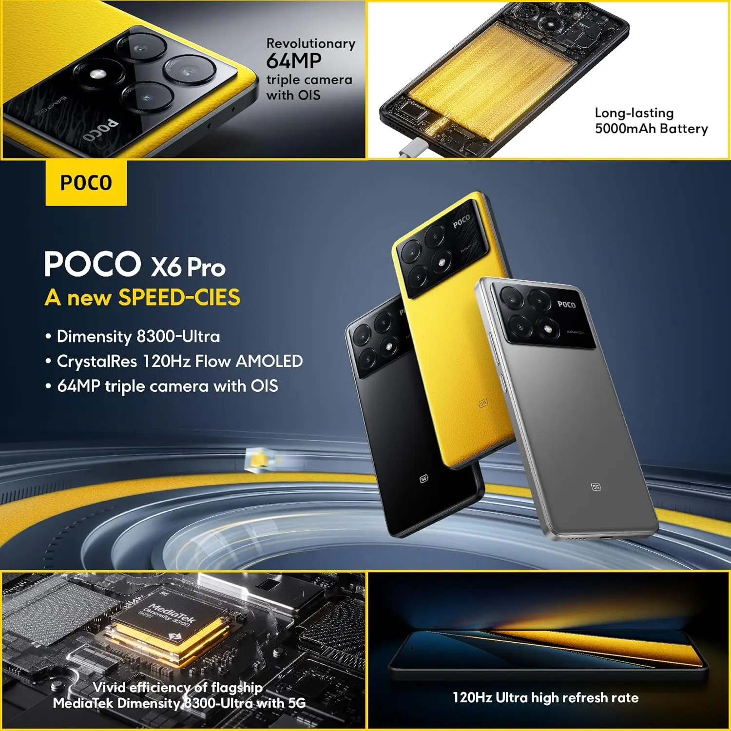 POCO X6 Pro 5G – Smartphone 12+512GB, 6.67″ 120Hz POLED display (Buy & Get Readly VIP Free)