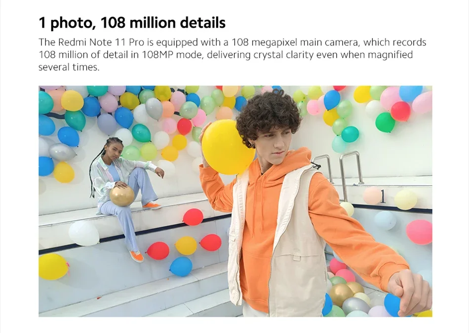 Global Rom Xiaomi Redmi Note 11 Pro 8GB 256GB MTK Helio G96 Octa Core 108MP Camera 120Hz Display NFC 5G Smartphone