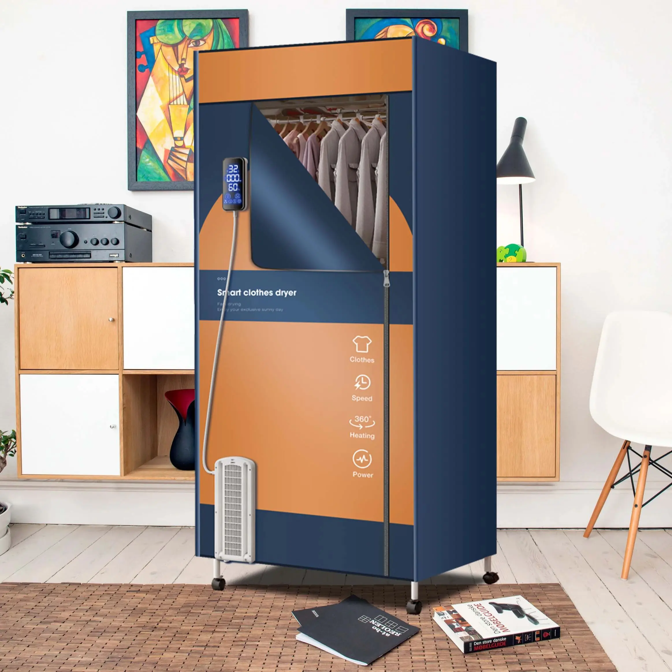 Portable Electric Clothes Dryer,110V - 1600W Heated Clothes Airer,Travel Heated Clothes Dryer with Timer,Electric Clothes Dryer Portable Electric Clothes Dryer,110V - 1600W Heated Clothes Airer,Travel Heated Clothes Dryer with Timer,Electric Clothes Dryer