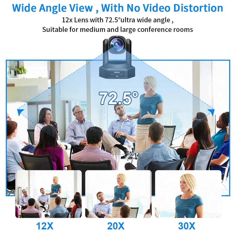 4K PTZ NDI Camera 12X 20X Optical Zoom AI Auto Tracking with PoE HDMI/SDI/USB/IP Live Streaming PTZ Camera for Church Services 4K PTZ NDI Camera 12X 20X Optical Zoom AI Auto Tracking with PoE HDMI/SDI/USB/IP Live Streaming PTZ Camera for Church Services