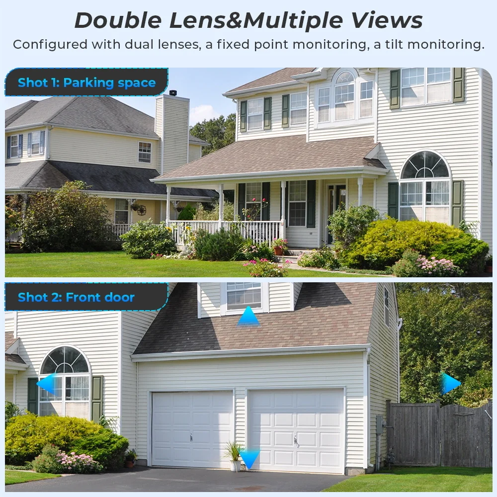 8MP Wireless IP Camera WIFI Outdoor CCTV PTZ Smart Home Security IR Cam IP66 4K