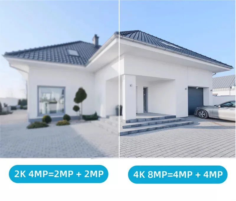 8MP Wireless IP Camera WIFI Outdoor CCTV PTZ Smart Home Security IR Cam IP66 4K