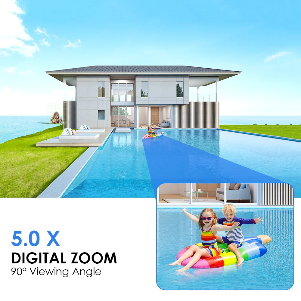 8MP Wireless IP Camera WIFI Outdoor CCTV PTZ Smart Home Security IR Cam IP66 4K