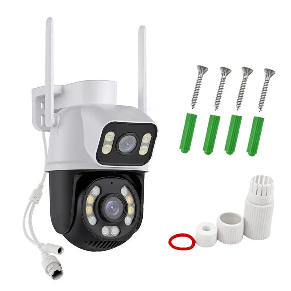 8MP Wireless IP Camera WIFI Outdoor CCTV PTZ Smart Home Security IR Cam IP66 4K