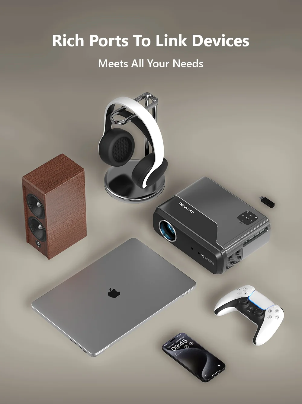 4K UHD Portable Projector Netflix Official Licence Android 11 Smart 5G WiFi Google Play TV Dolby Home Theater Mini Projectors