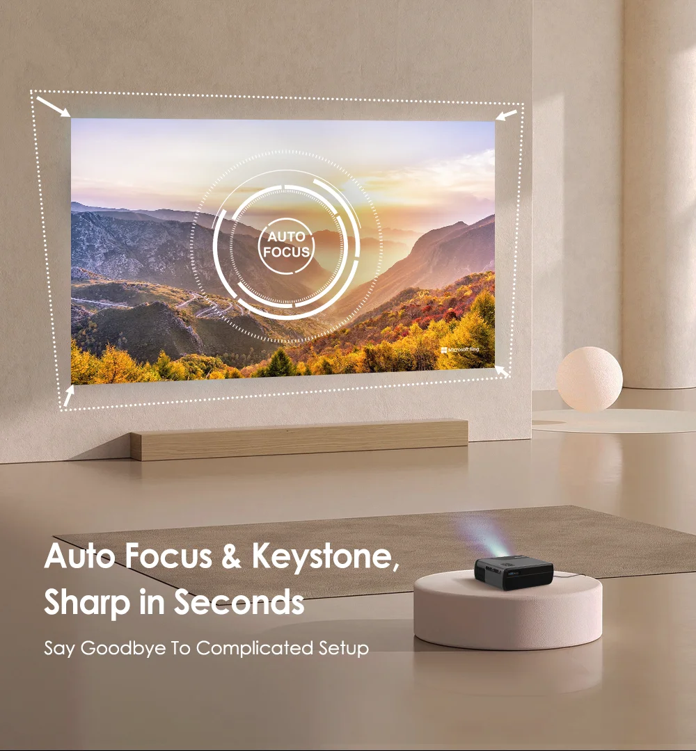 4K UHD Portable Projector Netflix Official Licence Android 11 Smart 5G WiFi Google Play TV Dolby Home Theater Mini Projectors