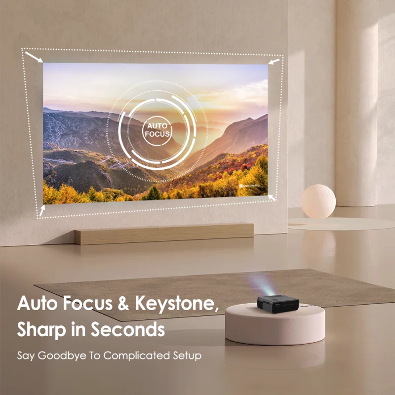 4K UHD Portable Projector Netflix Official Licence Android 11 Smart 5G WiFi Google Play TV Dolby Home Theater Mini Projectors