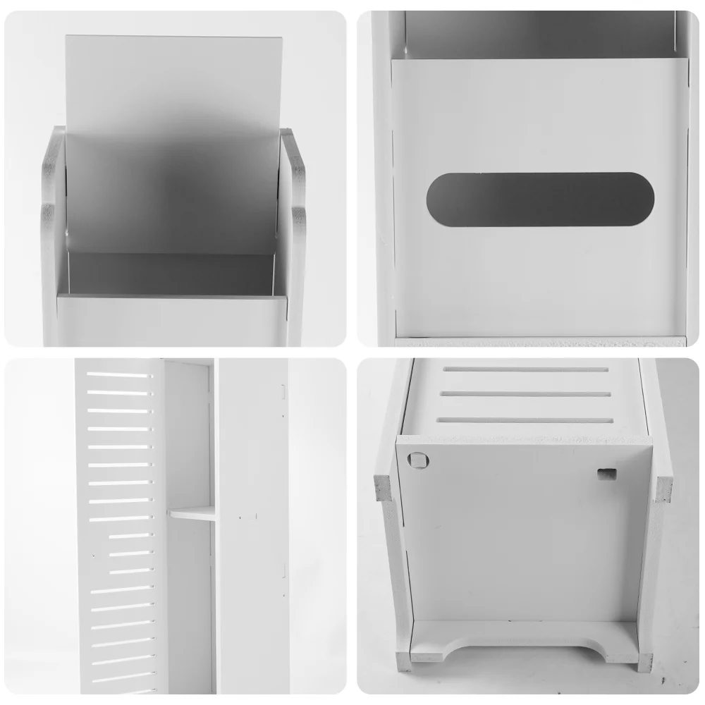 Bathroom Storage Cabinet 3 Tier Cabinet Organizer with Door Bathroom Furniture Free-standing Bathroom Storage Unit